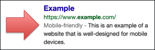 Google mobile friendly example