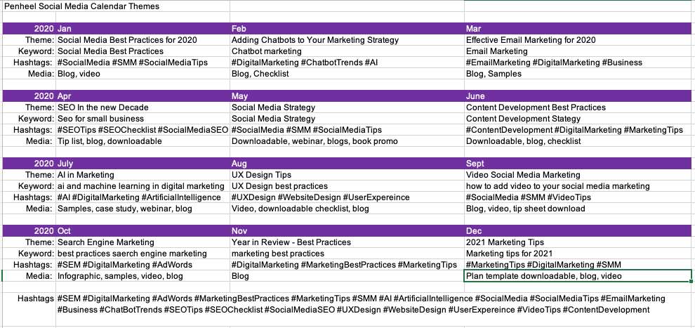 Email Marketing Best Practices 2021 The Best Kept Social Media Calendar Secrets Yet | Penheel Marketing