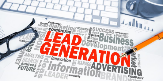 lead generation text on desktop