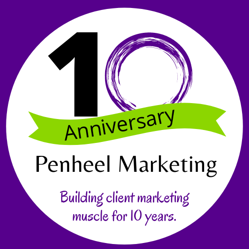 Penheel Marketing 10 yr logo
