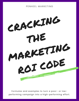 Cracking marketing ROI Code ebook cover